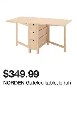 Ikea NORDEN Gateleg table, birch offer