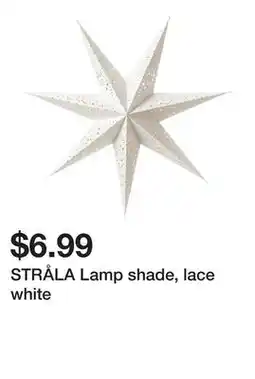 Ikea STRÅLA Lamp shade, lace white offer