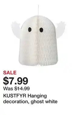 Ikea KUSTFYR Hanging decoration, ghost white offer