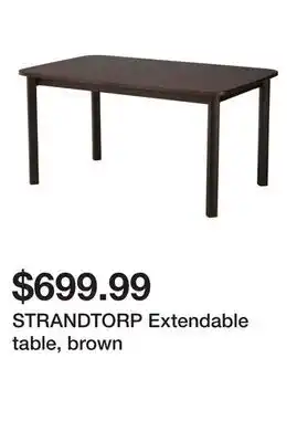 Ikea STRANDTORP Extendable table, brown offer