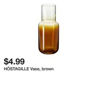 Ikea HÖSTAGILLE Vase, brown offer