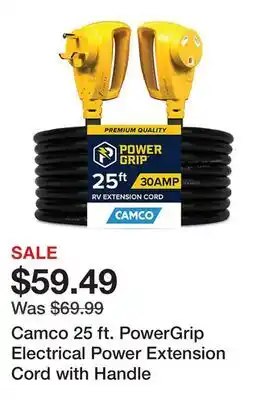 Tractor Supply Company Camco 25 ft. PowerGrip Electrical Power Extension Cord with Handle offer