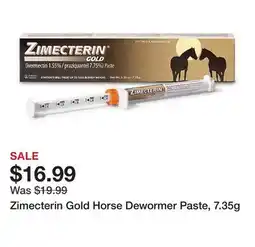Tractor Supply Company Zimecterin Gold Horse Dewormer Paste, 7.35g offer