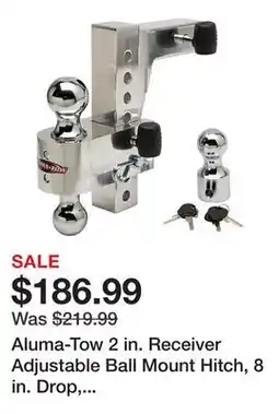 Tractor Supply Company Aluma-Tow 2 in. Receiver Adjustable Ball Mount Hitch, 8 in. Drop, 12,000 lb. Capacity offer