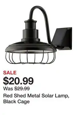 Tractor Supply Company Red Shed Metal Solar Lamp, Black Cage offer