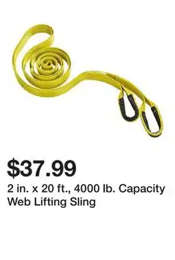 Harbor Freight Tools 2 in. x 20 ft., 4000 lb. Capacity Web Lifting Sling offer