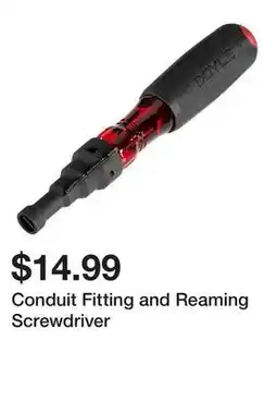 Harbor Freight Tools Conduit Fitting and Reaming Screwdriver offer