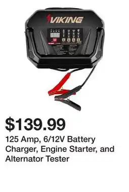 Harbor Freight Tools 125 Amp, 6/12V Battery Charger, Engine Starter, and Alternator Tester offer
