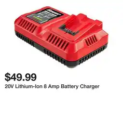Harbor Freight Tools 20V Lithium-Ion 8 Amp Battery Charger offer