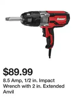 Harbor Freight Tools 8.5 Amp, 1/2 in. Impact Wrench with 2 in. Extended Anvil offer