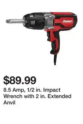 Harbor Freight Tools 8.5 Amp, 1/2 in. Impact Wrench with 2 in. Extended Anvil offer