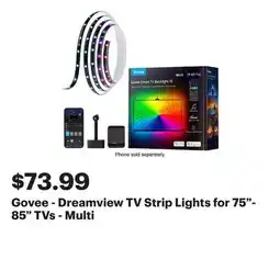 Best Buy Govee - Dreamview TV Strip Lights for 75- 85 TVs - Multi offer