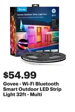Best Buy Govee - Wi-Fi Bluetooth Smart Outdoor LED Strip Light 32ft - Multi offer