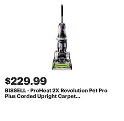 Best Buy BISSELL - ProHeat 2X Revolution Pet Pro Plus Corded Upright Carpet Deep Cleaner - silver/purple offer