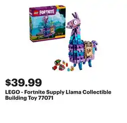 Best Buy LEGO - Fortnite Supply Llama Collectible Building Toy 77071 offer