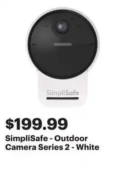 Best Buy SimpliSafe - Outdoor Camera Series 2 - White offer
