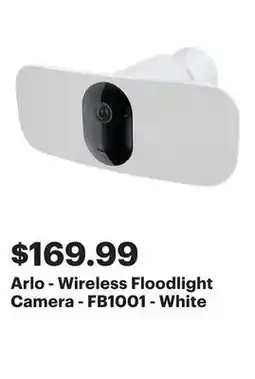 Best Buy Arlo - Wireless Floodlight Camera - FB1001 - White offer