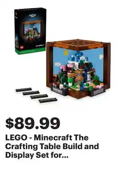 Best Buy LEGO - Minecraft The Crafting Table Build and Display Set for Adults 21265 offer