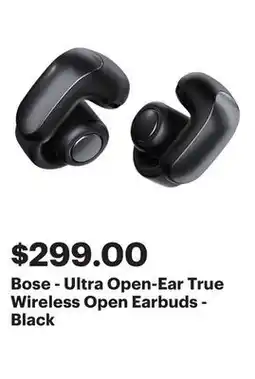 Best Buy Bose - Ultra Open-Ear True Wireless Open Earbuds - Black offer