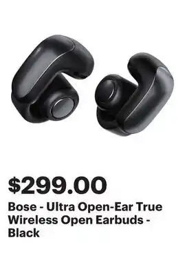 Best Buy Bose - Ultra Open-Ear True Wireless Open Earbuds - Black offer