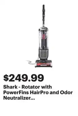 Best Buy Shark - Rotator with PowerFins HairPro and Odor Neutralizer Technology Upright Vacuum - Charcoal offer