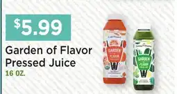 Heinen's Garden of Flavor Pressed Juice offer