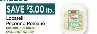 Heinen's Locatelli Pecorino Romano offer