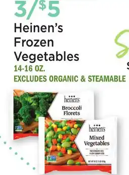 Heinen's Heinen's Frozen Vegetables offer