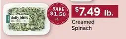 Heinen's Creamed Spinach offer