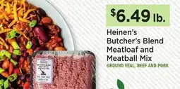 Heinen's Heinen's Butcher's Blend Meatloaf and Meatball Mix offer