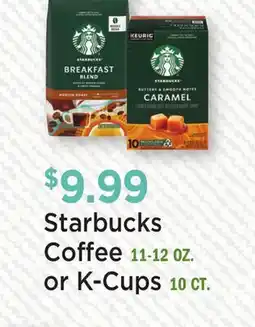 Heinen's Starbucks Coffee 11-12 OZ. or K-Cups 10 CT offer