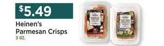 Heinen's Heinen's Parmesan Crisps offer