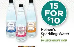 Heinen's Heinen's Sparkling Water offer