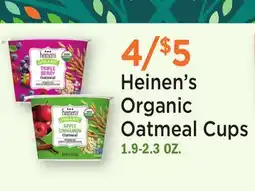 Heinen's Heinen's Organic Oatmeal Cups offer