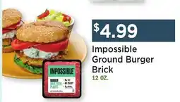 Heinen's Impossible Ground Burger Brick offer