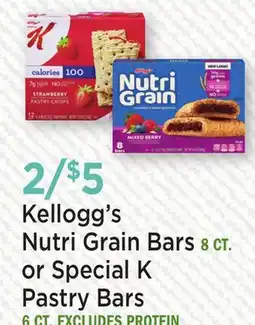 Heinen's Kellogg's Nutri Grain Bars 8 CT. or Special K Pastry Bars 6 CT offer