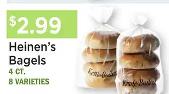 Heinen's Heinen's Bagels offer