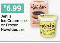 Heinen's Jeni's Ice Cream 16 OZ. or Frozen Novelties 3 CT offer