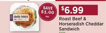 Heinen's Roast Beef & Horseradish Cheddar Sandwich offer