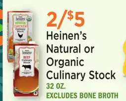 Heinen's Heinen's Natural or Organic Culinary Stock offer