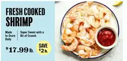 Heinen's FRESH COOKED SHRIMP offer
