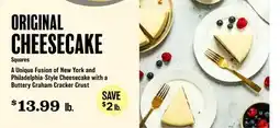 Heinen's ORIGINAL CHEESECAKE offer