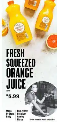 Heinen's FRESH SQUEEZED ORANGE JUICE offer