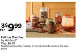 Michaels Fall Jar Candles offer