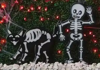 Glow in the Dark or Skeleton Bones Yard Stakes