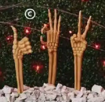 Skeleton Hand Yard Stakes