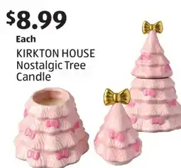 Aldi KIRKTON HOUSE Nostalgic Tree Candle offer
