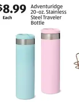 Aldi Adventuridge 20-oz. Stainless Steel Traveler Bottle offer