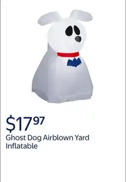 Walmart Ghost Dog Airblown Yard Inflatable, Multicolor, 3', Halloween by Way To Celebrate offer