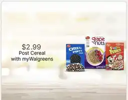 Walgreens Post Cereal offer